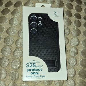 Onn Black Protective Case for Samsung Galaxy S25 Ultra